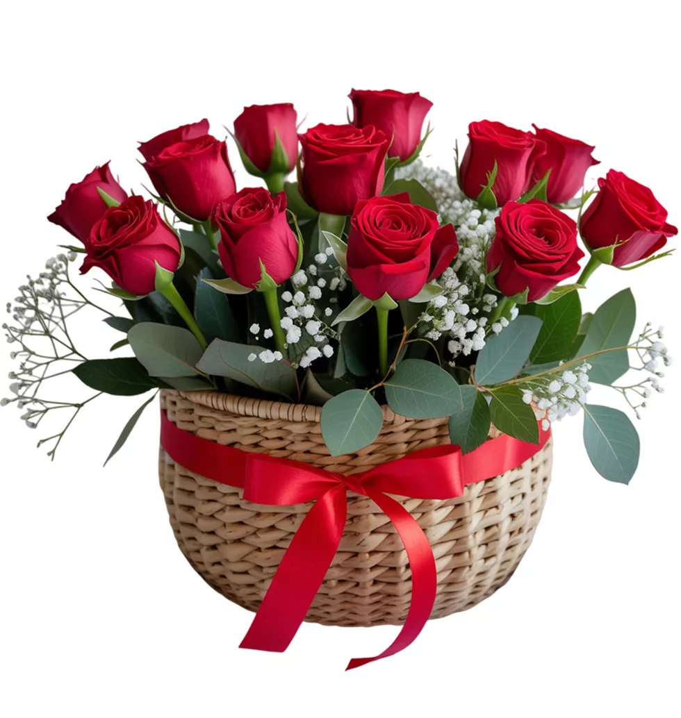 Mesmerizing Roses with Gypsophila