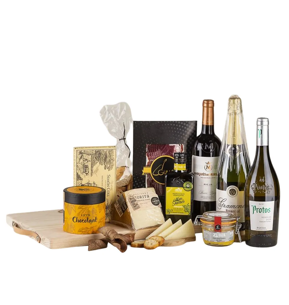 Elegant Wine and Cheese Collection