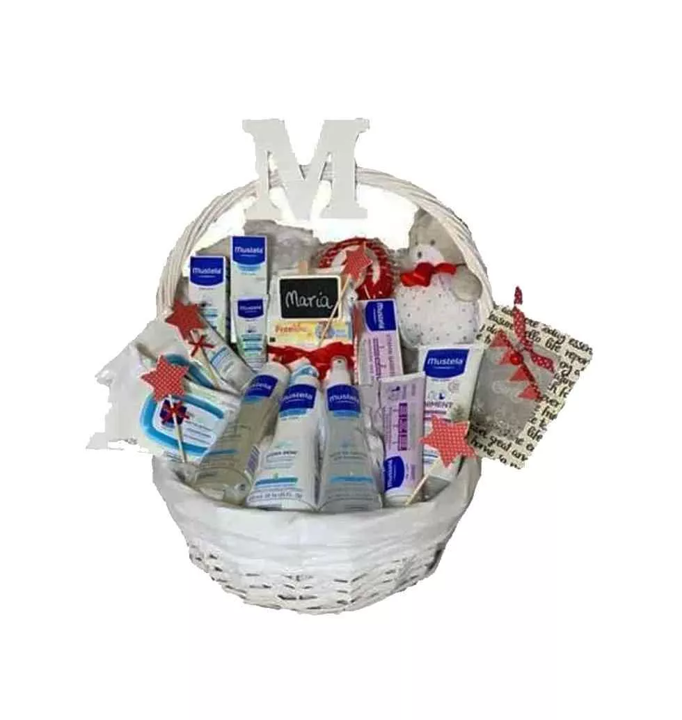 Deluxe Mustela Special Baby Care Basket
