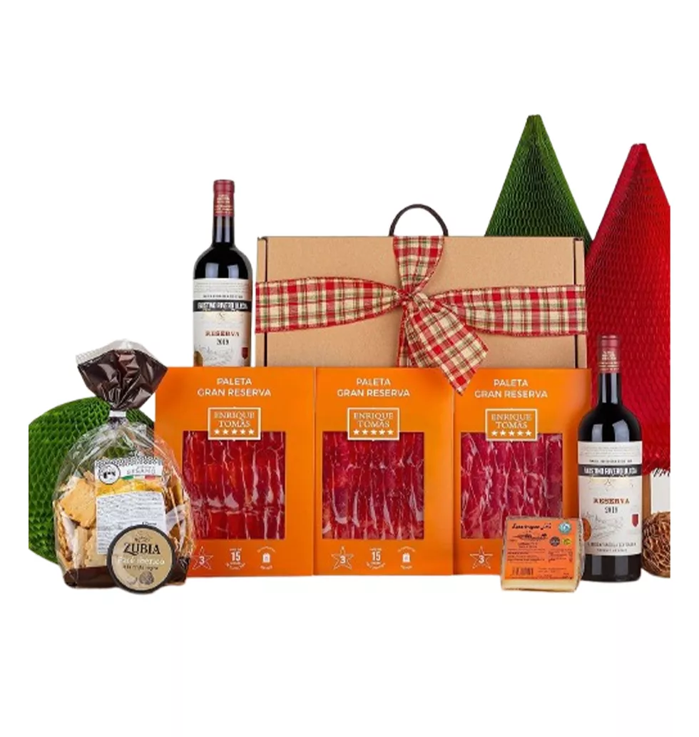 Premium Wine & Gourmet Ham Hamper