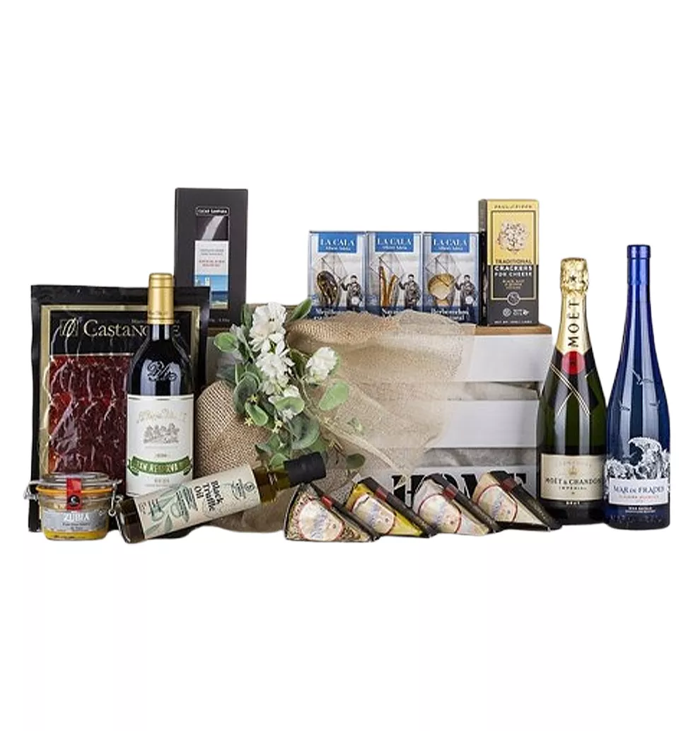 Champagne & Gourmet Delights Basket