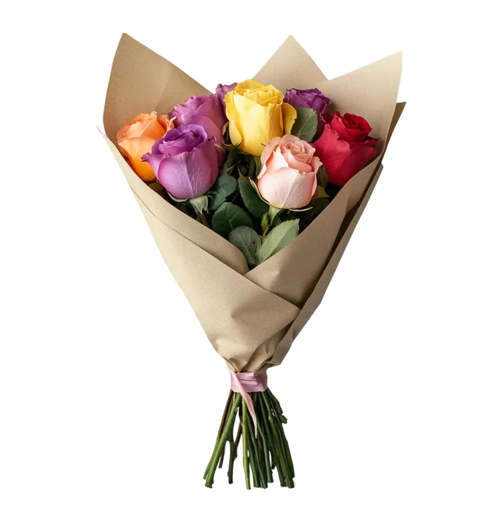 6 Dynamic Rose Bouquet