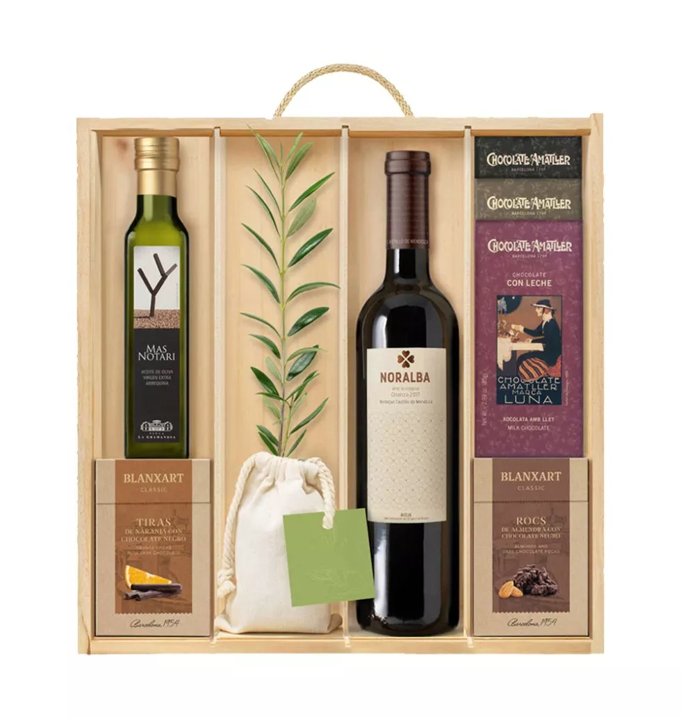 Rich flavorful chocolate and wine collection